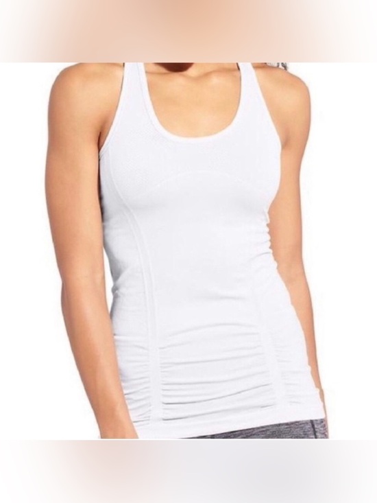 Athleta Tops - Athleta White Fast Track Racerback Tank Top